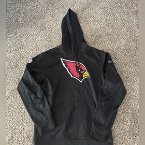 Nike Therma Fit NFL Arizona Cardinals Mens M Black Team Apparel Hoodie Pullover